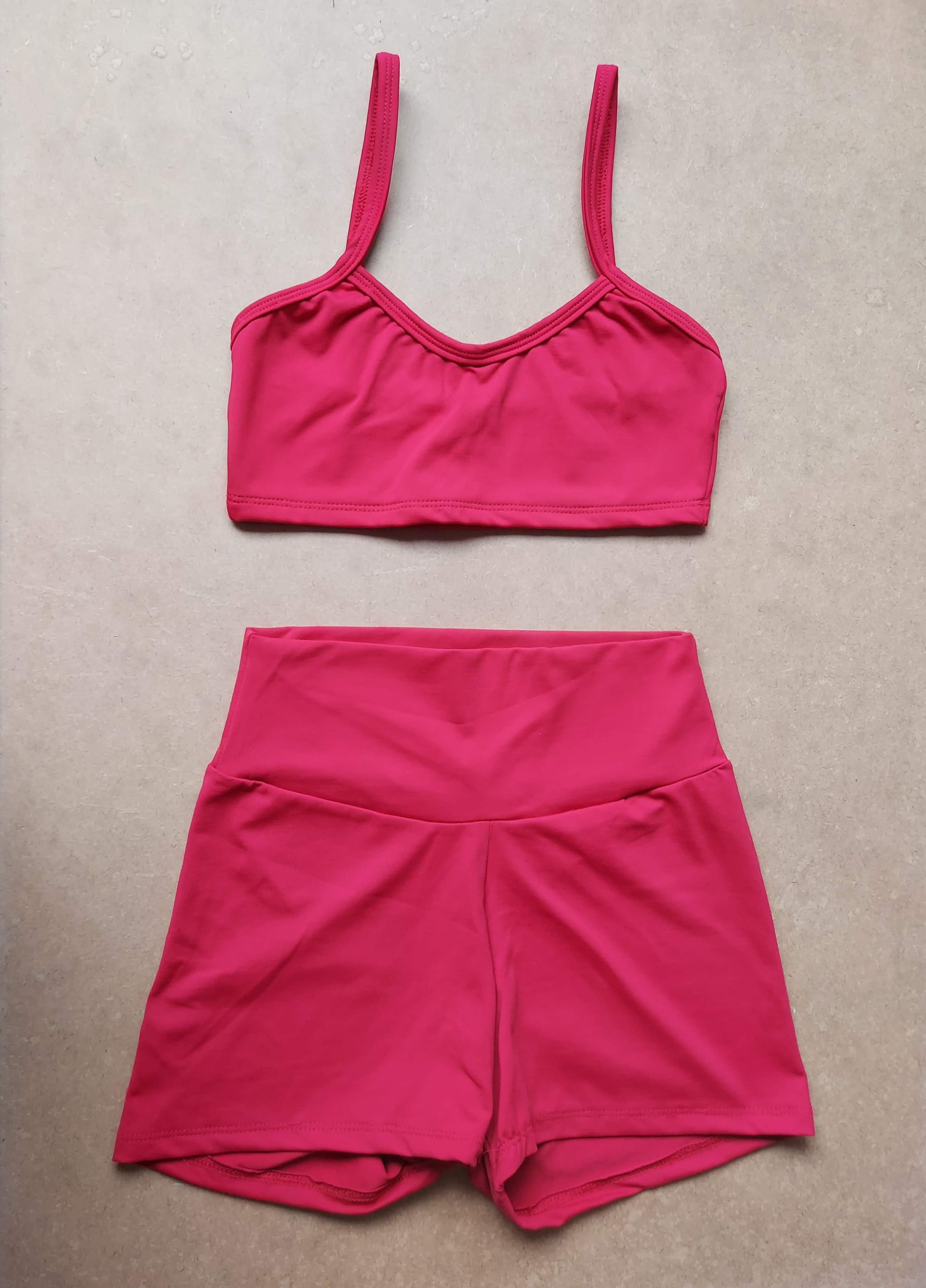 Conjunto Basic Fitness Vermelho