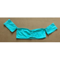 Top Ciganinha azul mermaid