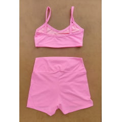 Conjunto Basic Fitness Rosa Candy