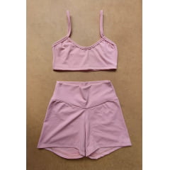 Conjunto Fitness Rosa Nude