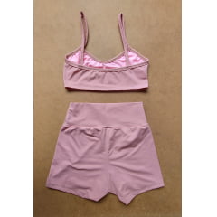 Conjunto Fitness Rosa Nude